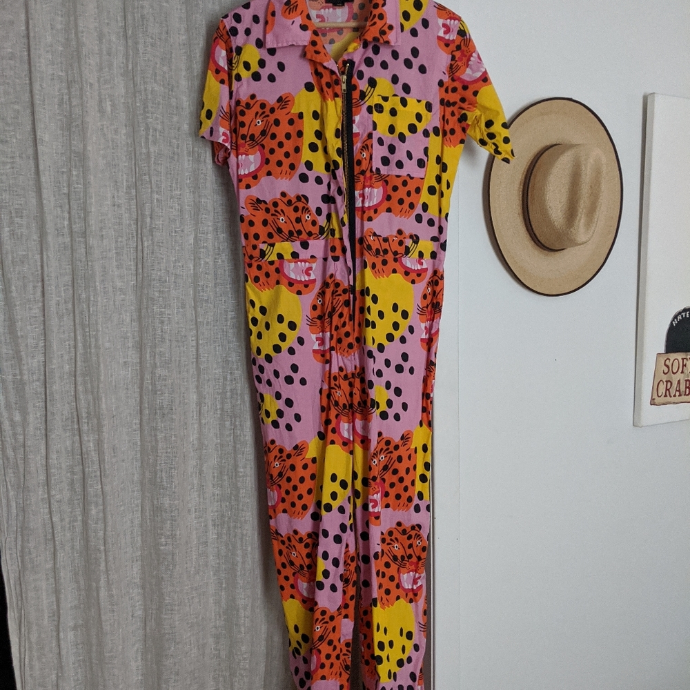 Nooworks Kristina Micotti Cat Coveralls Jumpsuit L